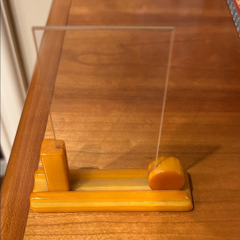 Butterscotch Bakelite Small Photo Frame Holder